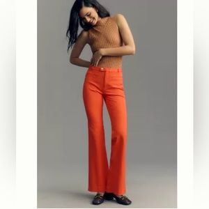 Anthropologie Maeve Stretch Slim Bootcut Trousers